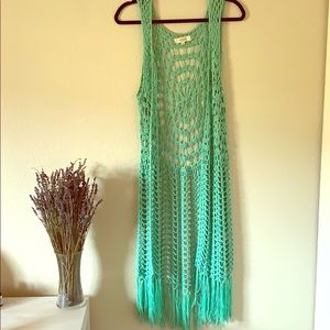 Turquoise Knit Vest from The Buckle - Size M